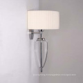 Verre en acier avec lampe murale en lampe en tissu (MB2174)